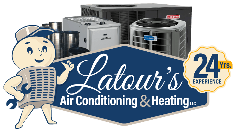 Latour's Air Conditioning & Heating technician repairing air conditioning unit in Lake Charles, LA